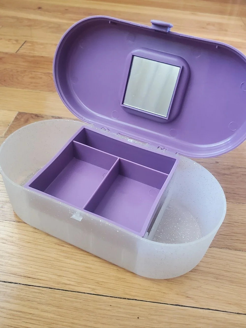 Purple & Glitter Jewelry Box